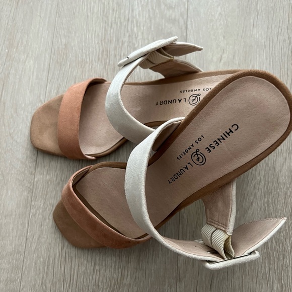 Chinese Laundry Wedged Heel Sandals with Buckels - Picture 2 of 5